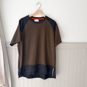 Bushwick Industries New York Casual Brown and Black Men's Tee